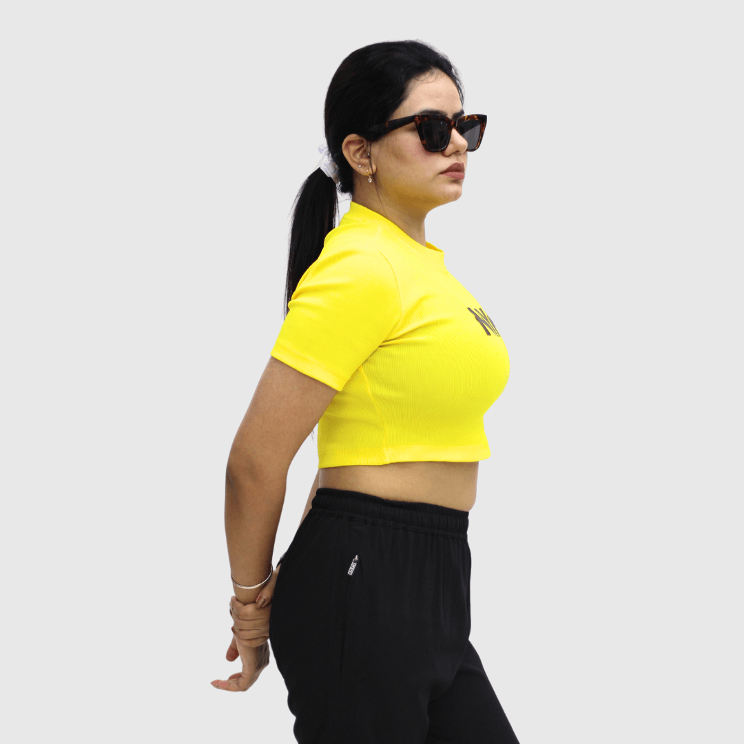 NYK Classic Rib T-Shirt - Yellow