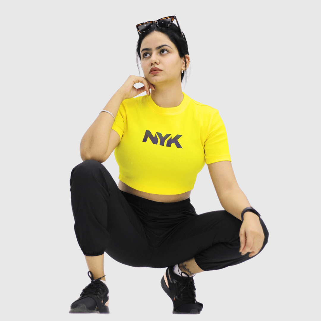 NYK Classic Rib T-Shirt - Yellow