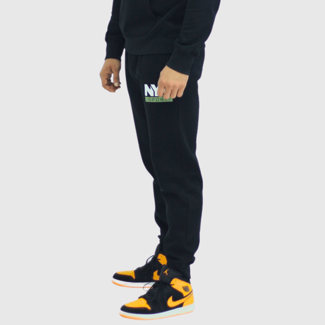 Black Solid Regular Fit Jogger