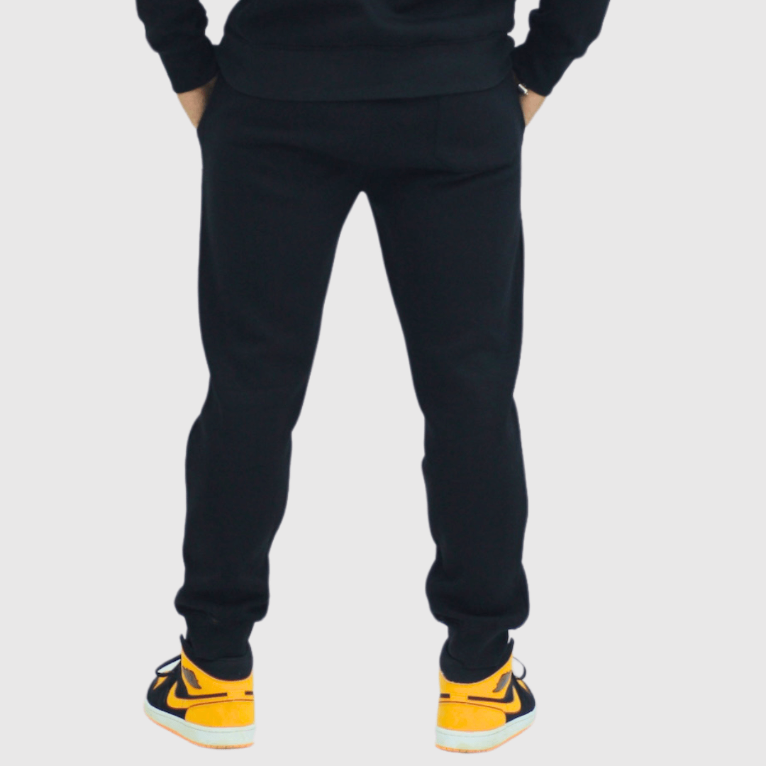 Black Solid Regular Fit Jogger