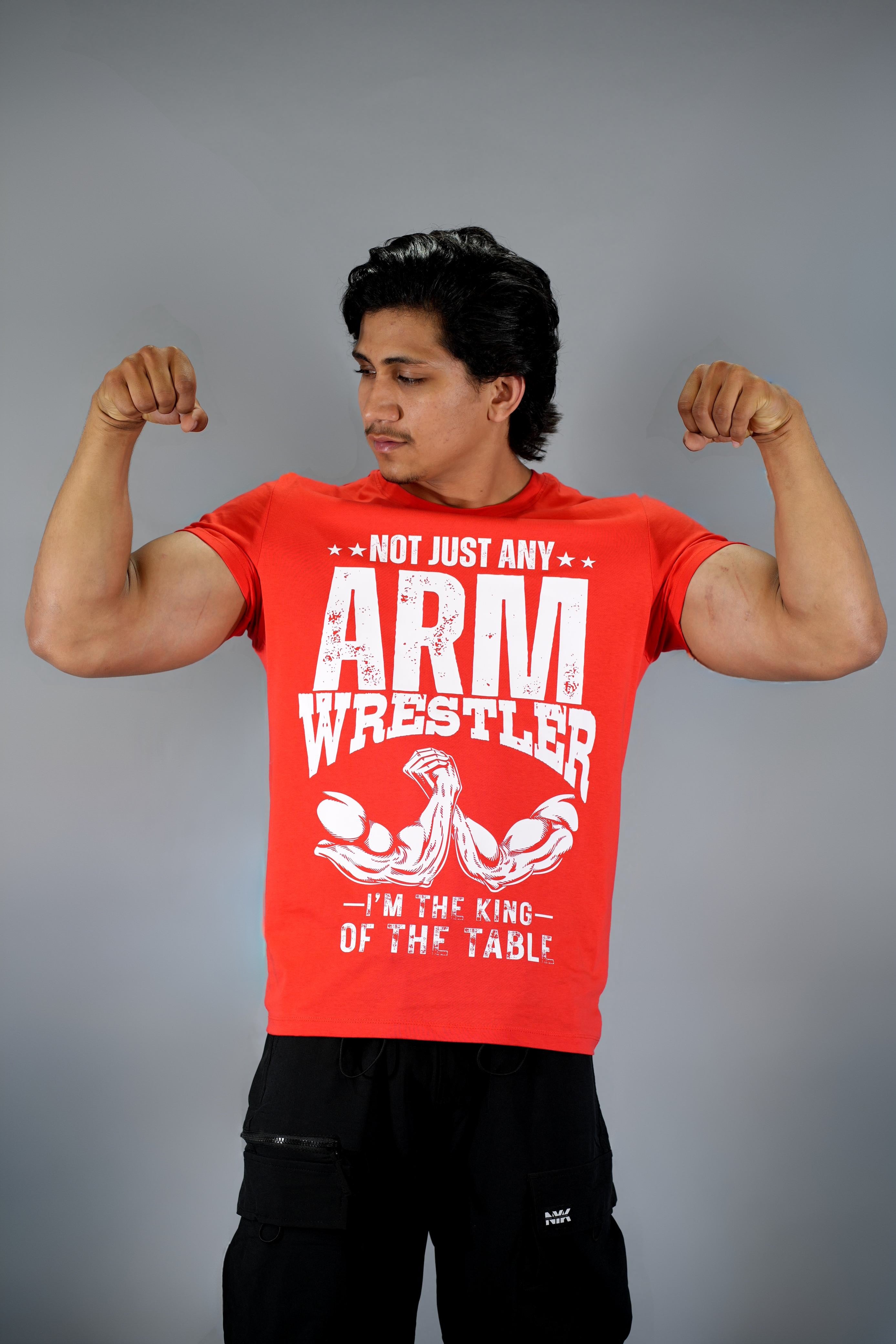 Arm Wrestling King Of The Table Regular Fit T-Shirt