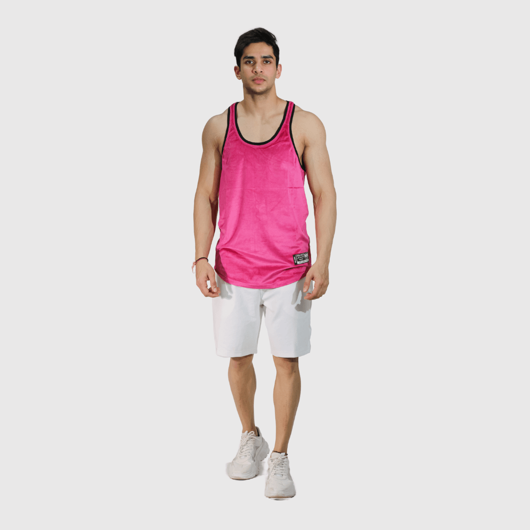 Pink Velvet Comfortable Fit Vest