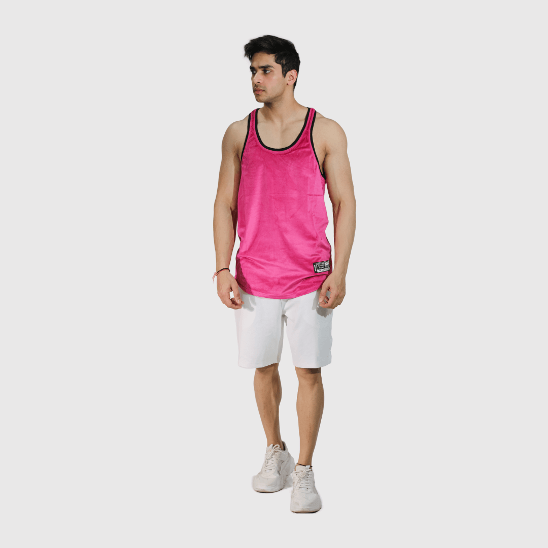 Pink Velvet Comfortable Fit Vest