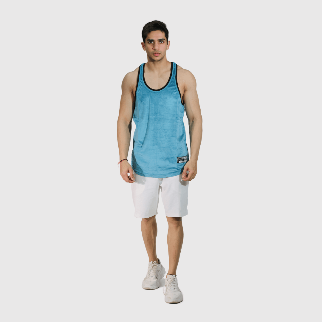 Blue Velvet Comfortable Fit Vest
