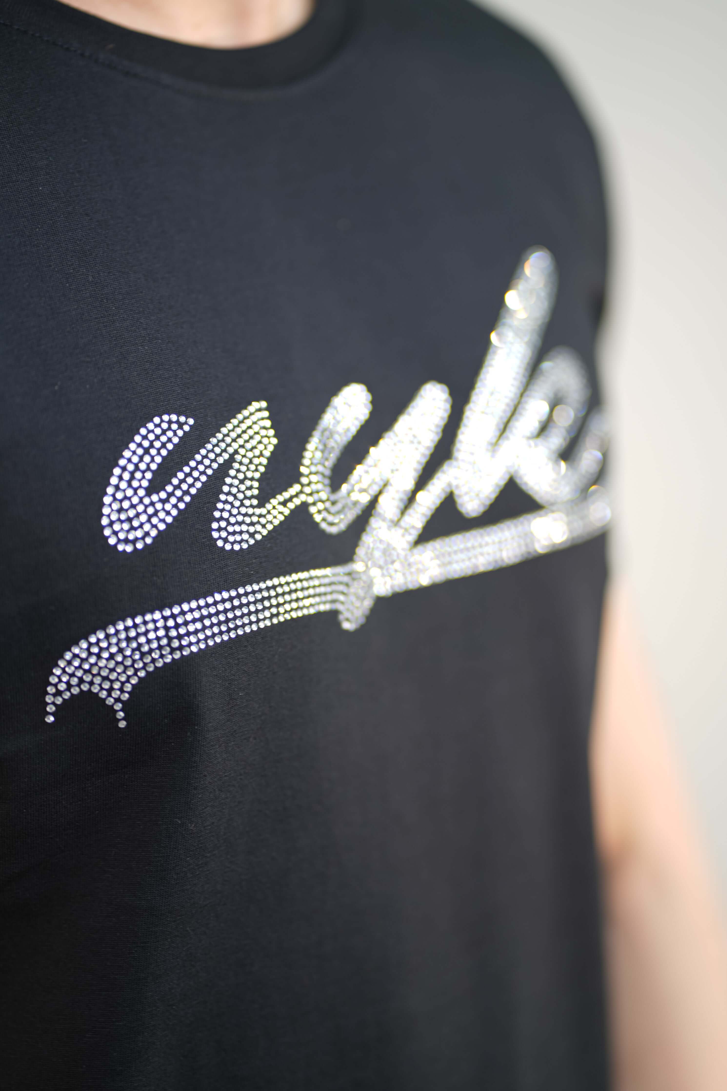 Black Printed Comfortable Fit T-Shirt