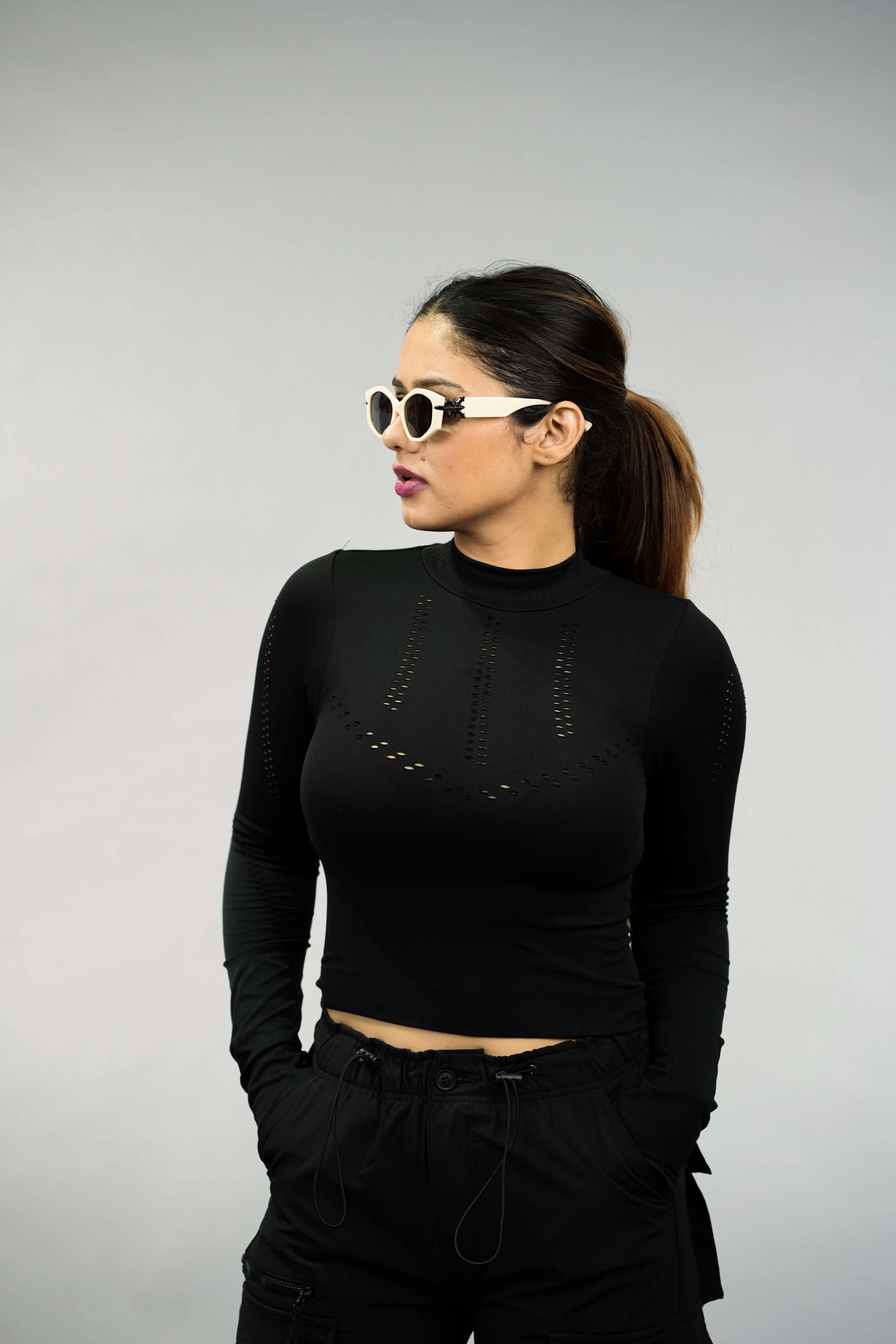 NYK Tech Fit Long Sleeve Training Top - Black