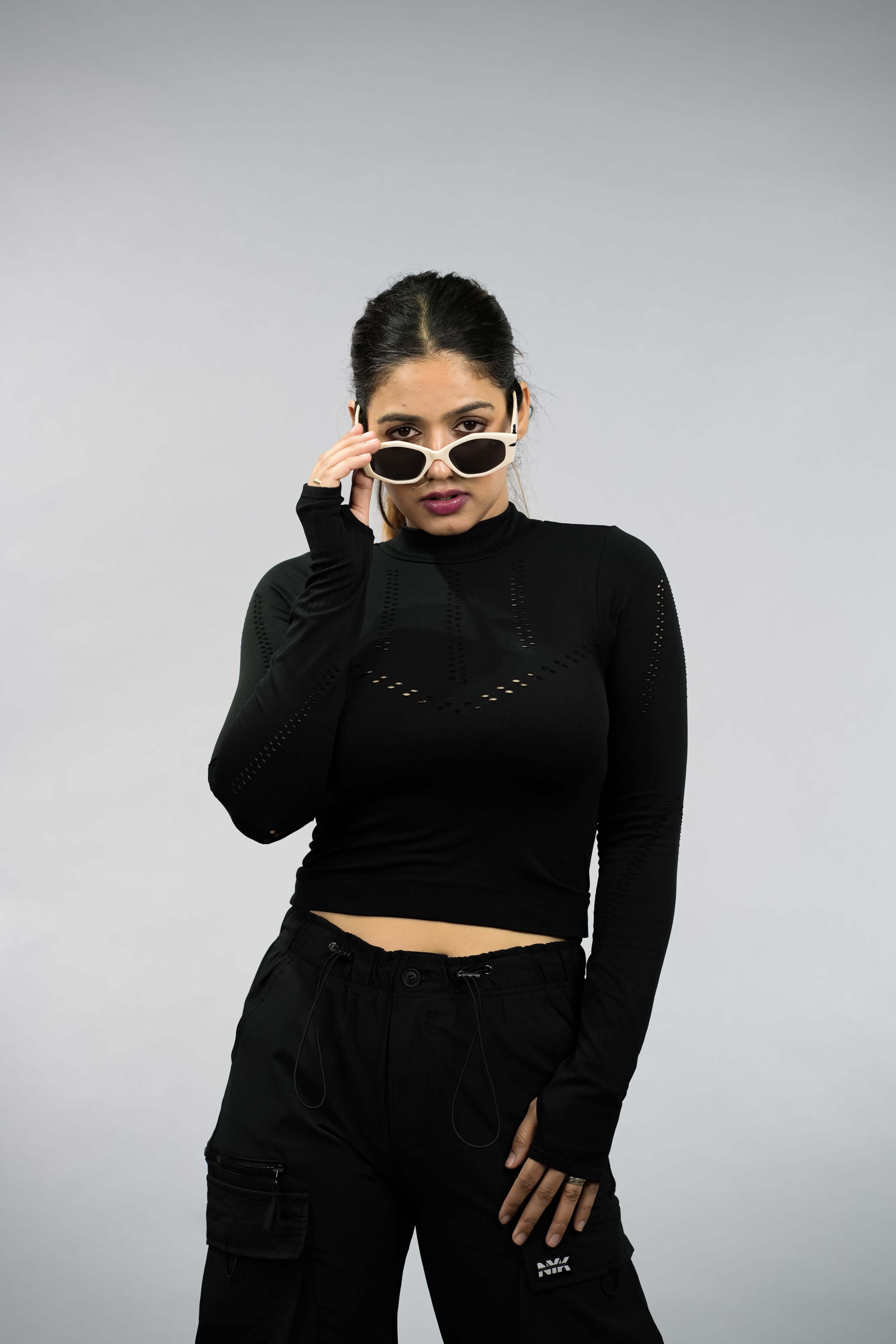 NYK Tech Fit Long Sleeve Training Top - Black