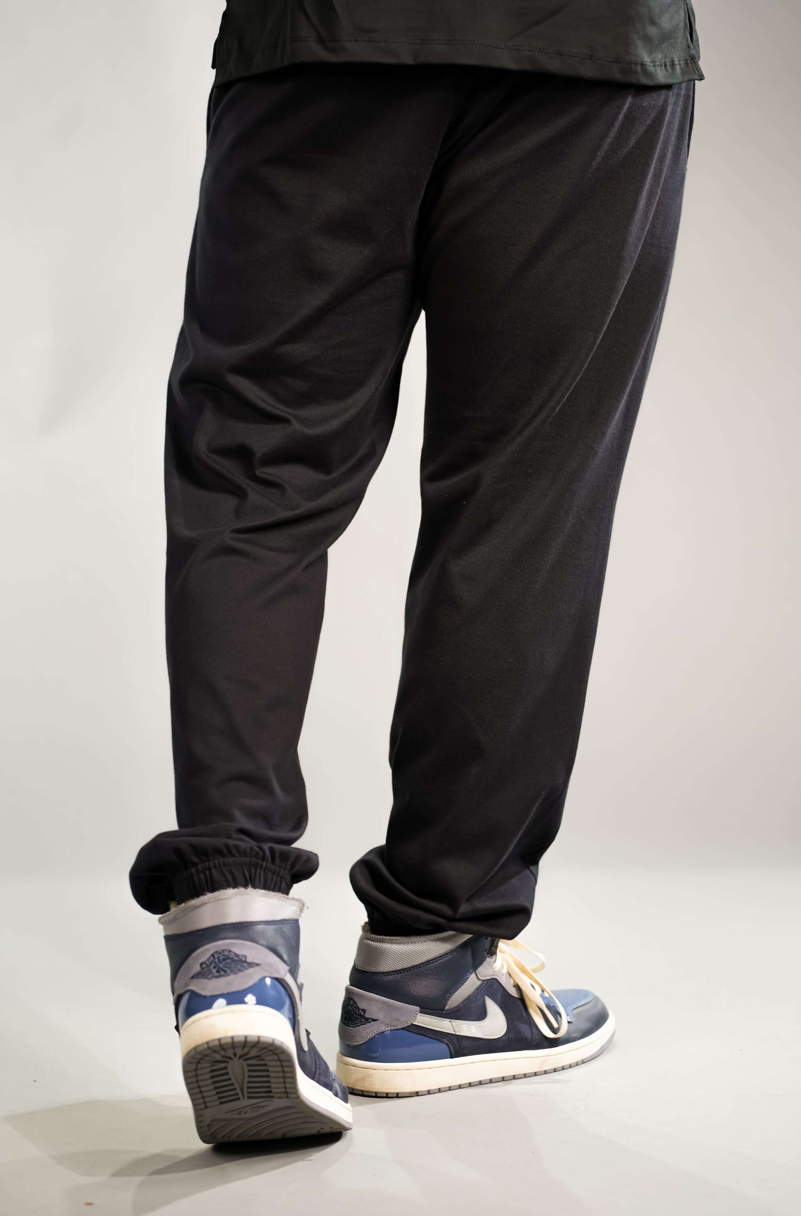 Navy Blue Printed Oversized Fit Jogger