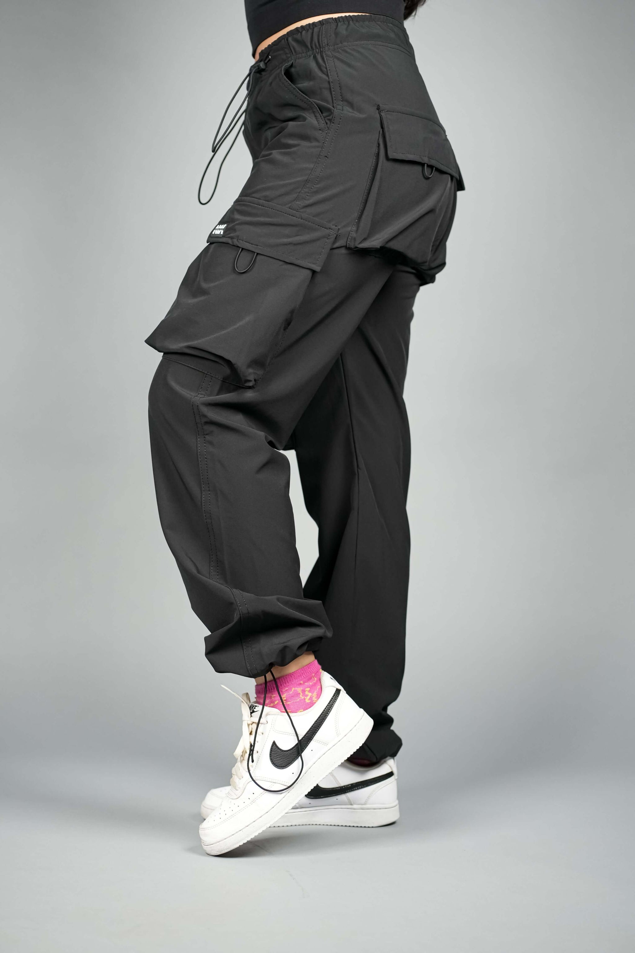 NYK Women's Millennium Cargo Pants Black - Main Image