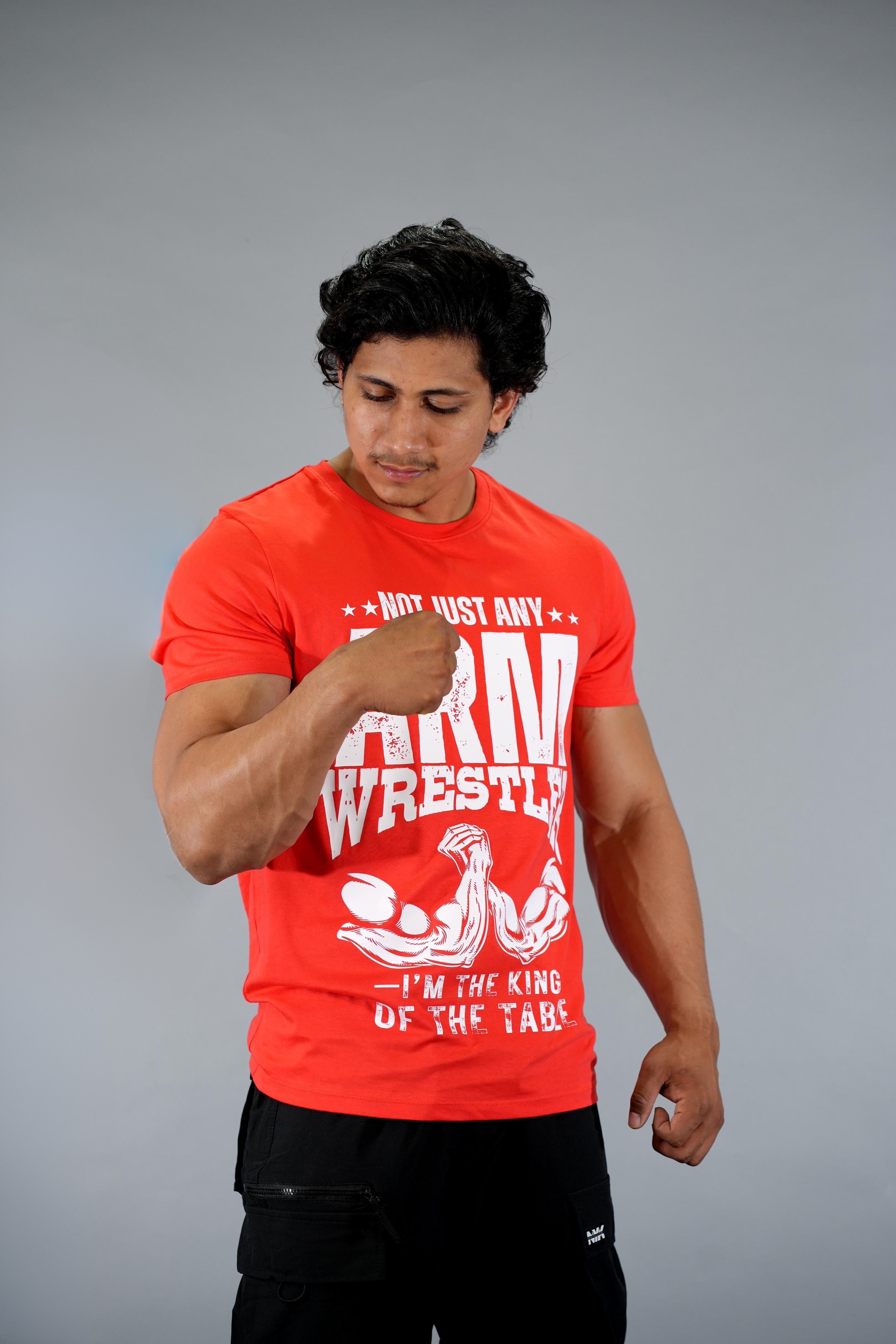 Arm Wrestling King Of The Table Regular Fit T-Shirt
