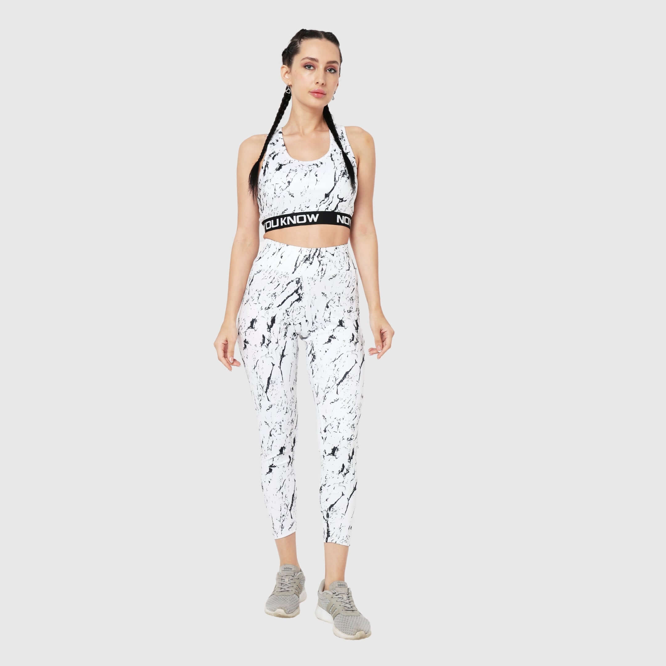 NYK Marble Print Belt Training Tights