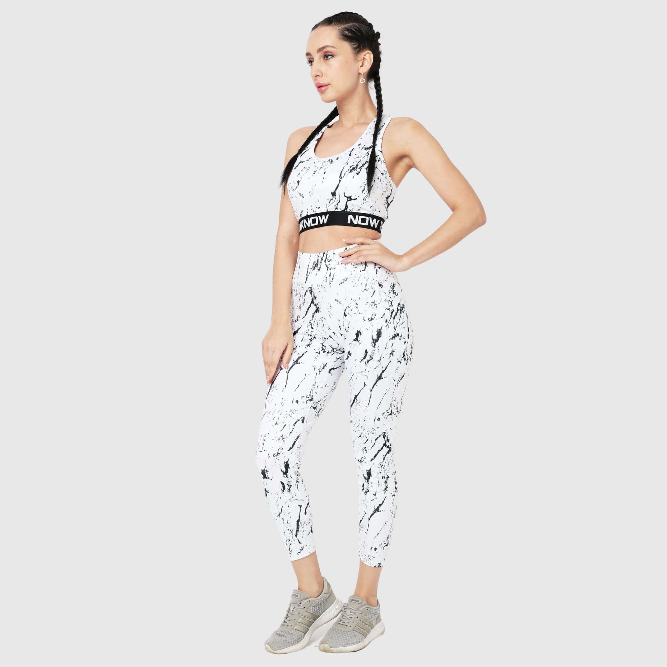 NYK Marble Print Belt Training Tights