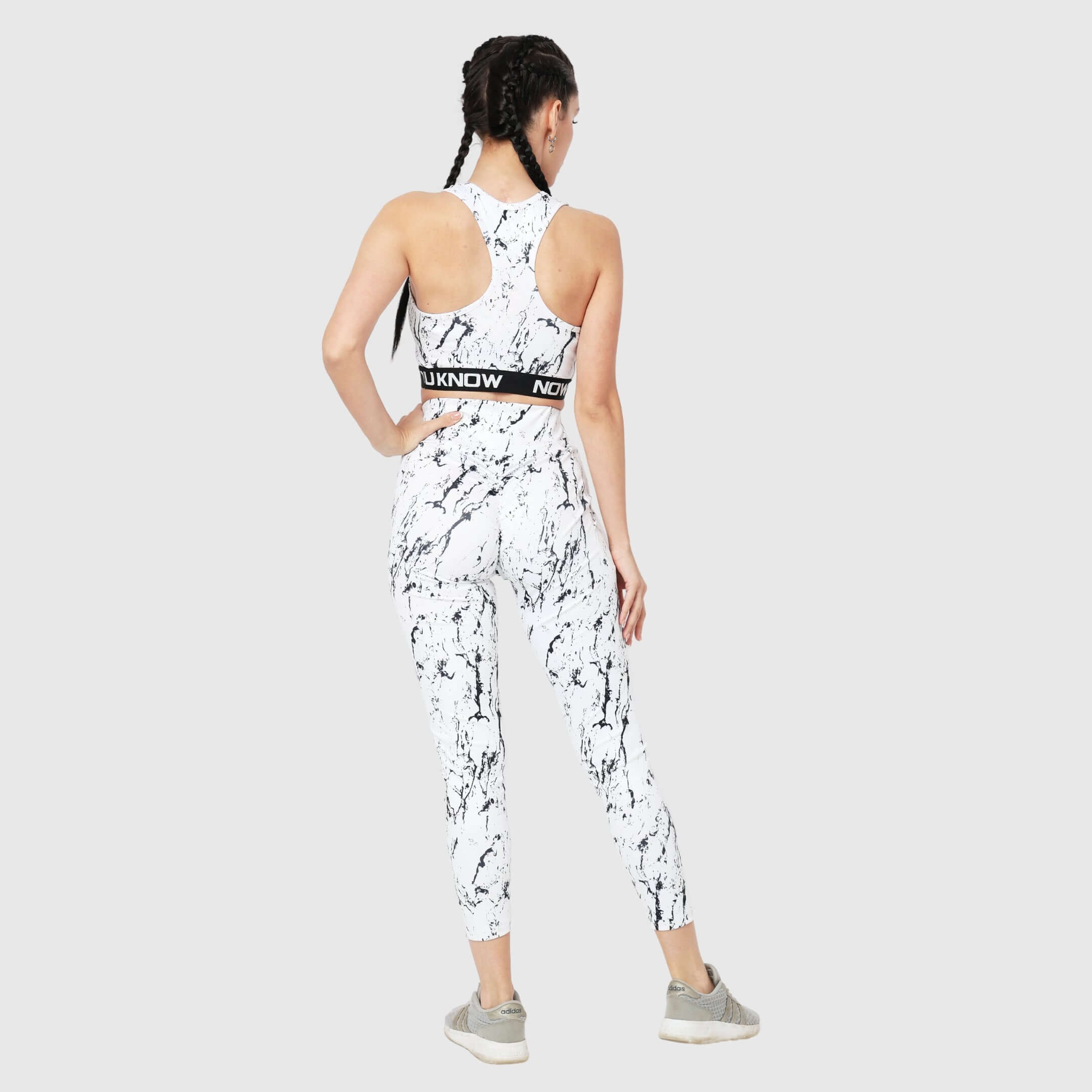 NYK Marble Print Belt Training Tights