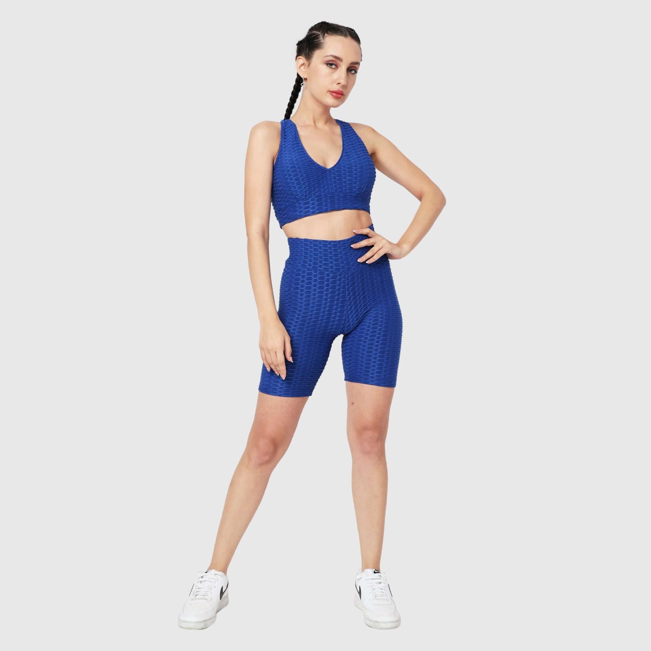 NYK Anti-Cellulite Push-Up Sports Tights - Blue