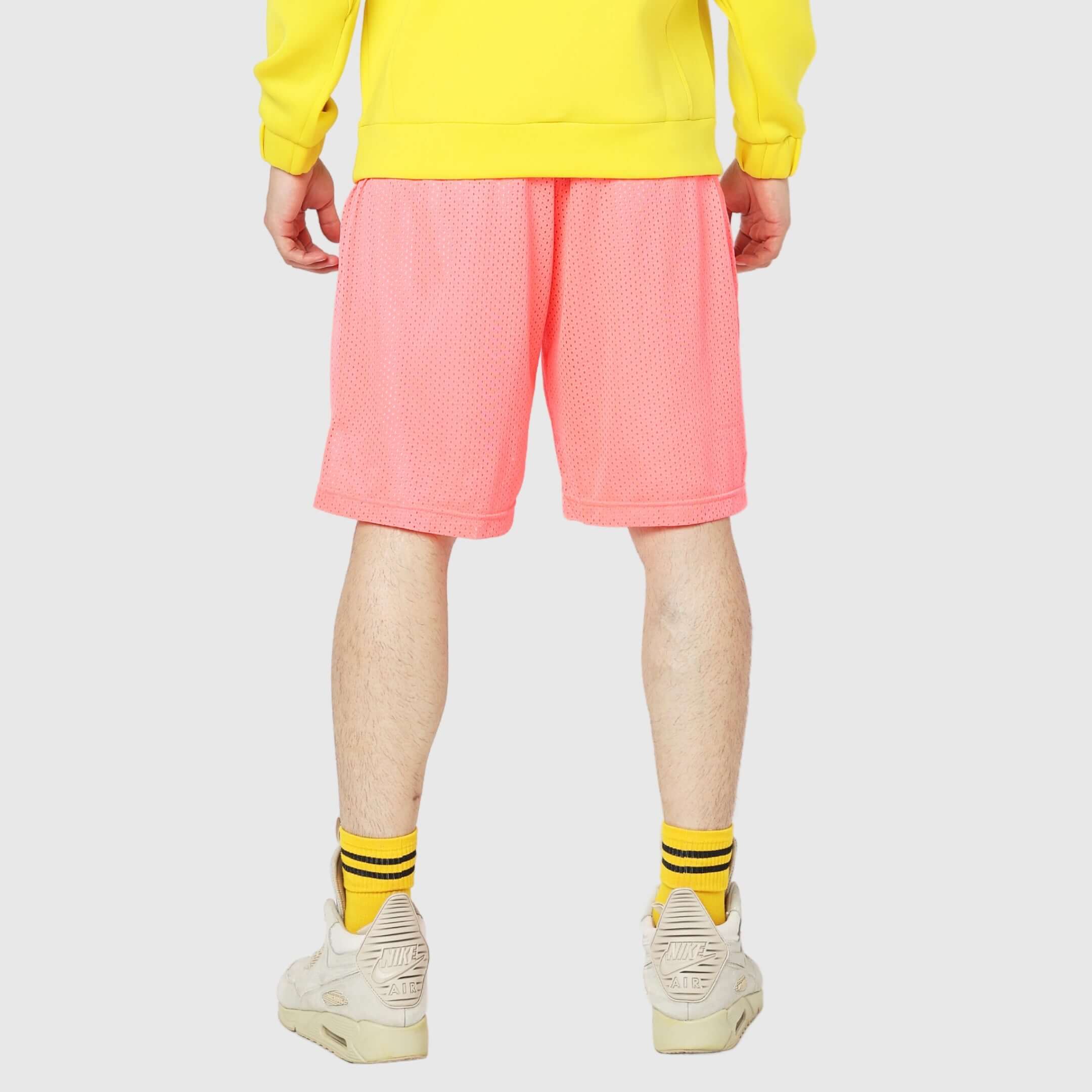 Pink Solid Relaxed Fit Shorts