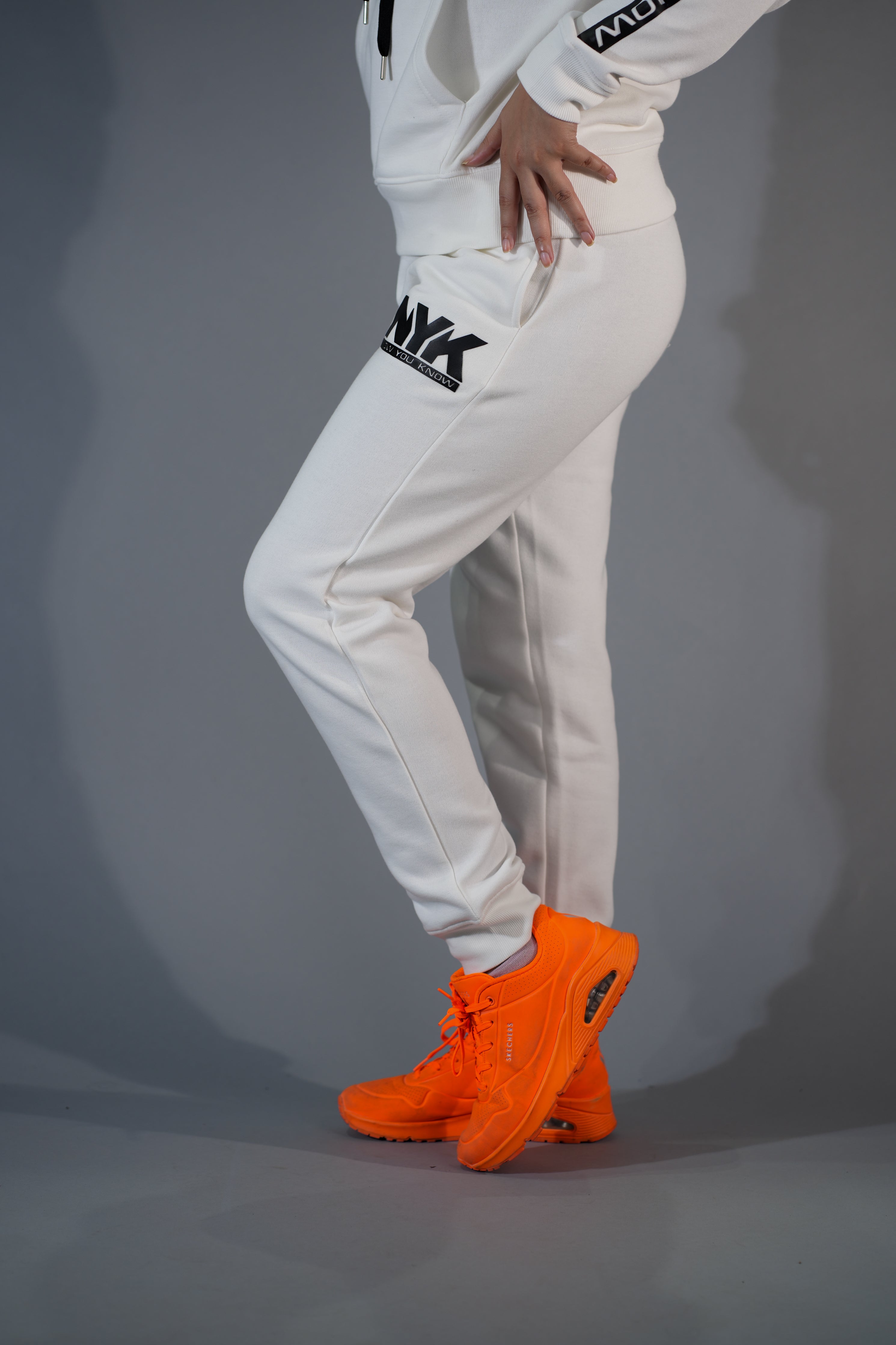 NYK Off-White Fleece Jogger