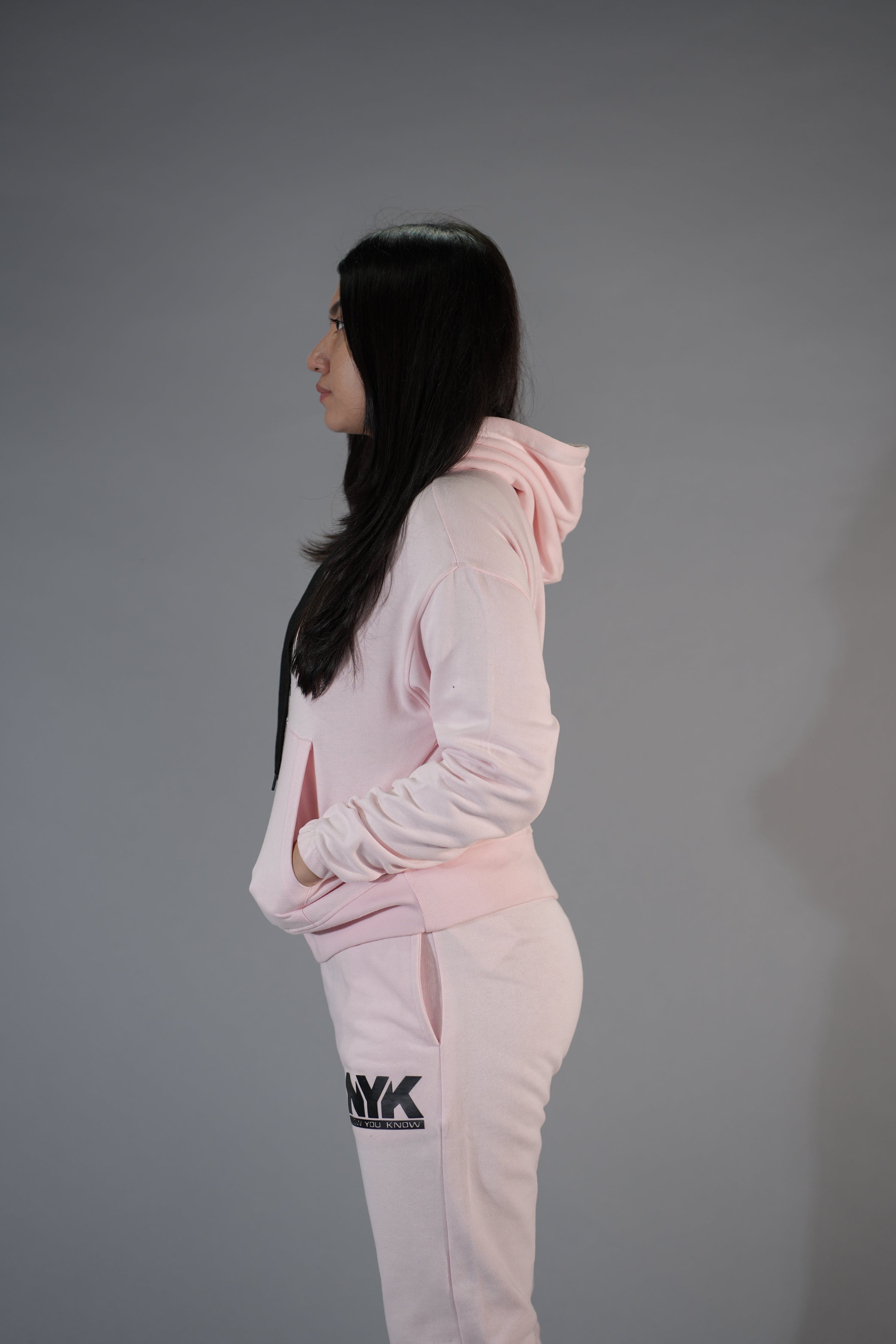 NYK Pink Oversized Hoodie