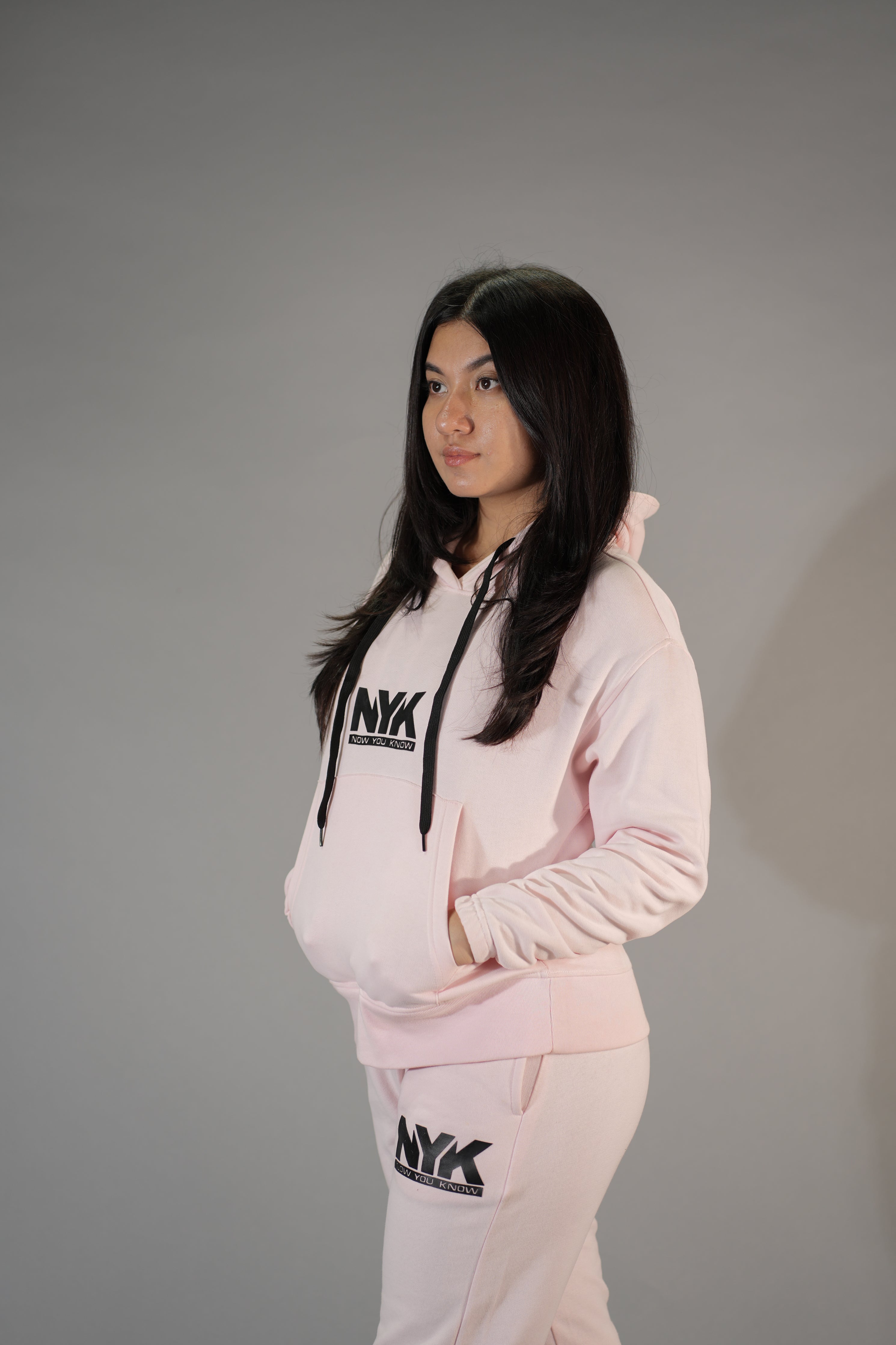 NYK Pink Oversized Hoodie